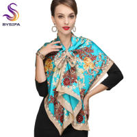 BYSIFA Bufanda de Seda Turquesa de Estilo Europeo Ideal para Primavera/Verano - details 2