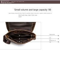 Bolso crossbody de moda para hombres hecho de cuero genuino, bolso flip crossbody para hombres, bolso de hombro casual para hombres - details 23