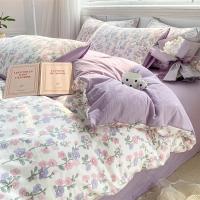 Funda de Edredón con Estilo Floral para Cama Individual 150 Cubiertas de Algodón para Cama de Reina Decoración de Hogar - details 0