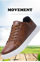 Zapatillas de deporte Zapatos casuales para hombres PU Deportes al aire libre Hombres Zapatos para caminar Four Seasons Fondo suave Tallas grandes - details 2