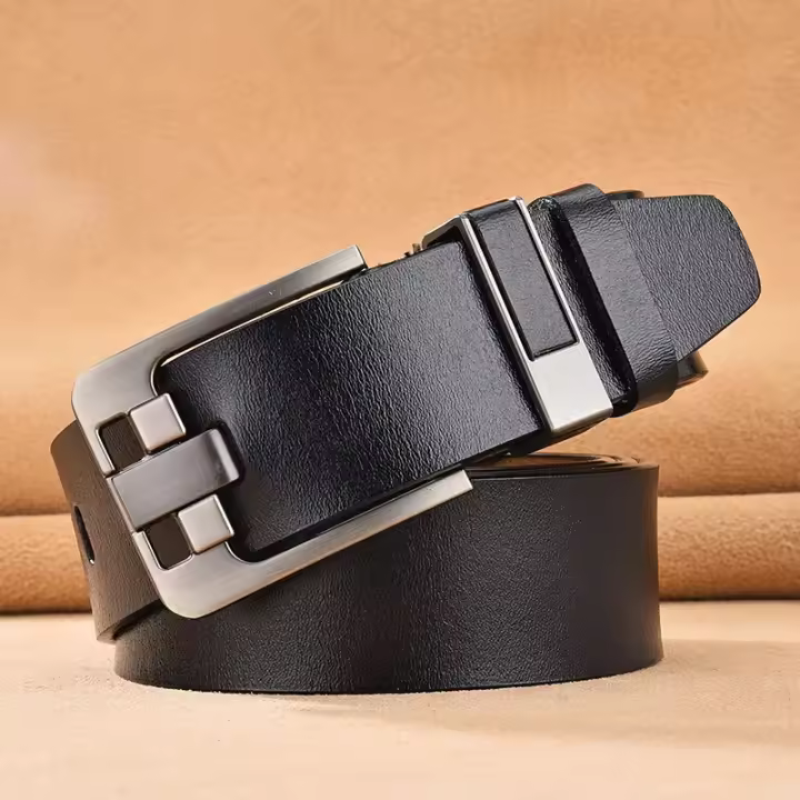 Cinturón de lujo de diseño para hombre Tallas grandes de 140-170cm Hebilla de cuero genuino - 1