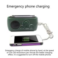 Radio de Emergencia FM G8DB Manivela con Linterna LED SOS Generación de Energía Solar y Manivela - details 2