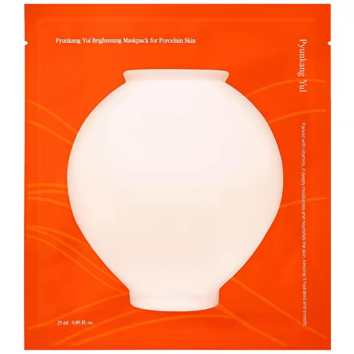 Paquete de mascarilla facial Pyunkang Yul Radiance Vita, cuidado de imperfecciones con vitamina C pura, mejora la firmeza y la luminosidad de la piel, adherencia - 1