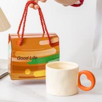 Creativo y personalizado hogar pellizco de mano toque mango de amor fácil de limpiar Día de San Valentín taza de cerámica taza recuerdo - details 3
