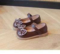 Zapatos de cuero antideslizantes para niñas, zapatos versátiles de princesa con lazo, fondo suave, moda de estilo coreano, Otoño, 2024 - details 10