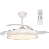 Ventilador LED aspas plegables Blanco 45W con Memoria de encendido y Mando a distancia CCT Regulable - details 0
