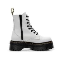 Suelas gruesas con botas de pelo, cremalleras laterales, botines cortos de mujer británica, suelas pastel, botas de trabajo y zapatos de algodón - details 4
