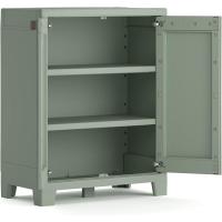 Caja de Almacenamiento de Resina Impermeable 2 Puertas, 4 Baldas Regulables en Altura - details 21