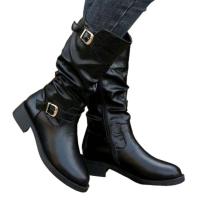 Botas de caballero vintage para mujer, botas martin informales - details 0