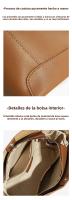 Minimalista Bolsa de Hombro de Cuero de Vaca para Mujeres de Gran Capacidad Bolsa de Hombro de Cuero Auténtico - details 17