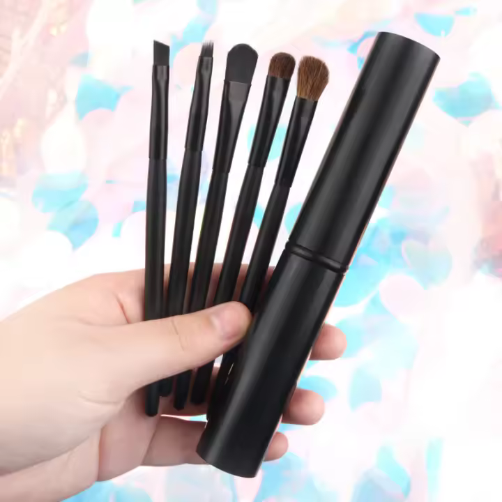 Set de  5 Brochas de Maquillaje para Mujeres Base de Sombra de Ojos Lápiz de Ojos Herramientas de Belleza Mezcla de Brochas de Maquillaje - 1