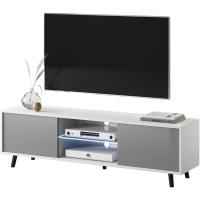 Mueble TV Suspendido/Mesa TV/Mueble para Salón (100 cm, sin LED, Roble Dorado/Negro Brillante) - details 6