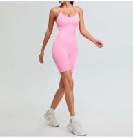 Monos de Gimnasio para Mujeres Conjuntos Cortos de Deportiva Yoga Ropa Deportiva de Marca Ouwu - details 2
