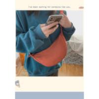 Bolso de pecho de Color sólido para mujer, bandolera de viaje de gran capacidad, cinturón de media luna, riñoneras de calle diarias, 2023 - details 3