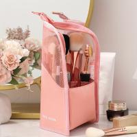 Bolsa de cosméticos de PVC, gran capacidad, impermeable, multifuncional, bolsa de almacenamiento de maquillaje de malla - details 6