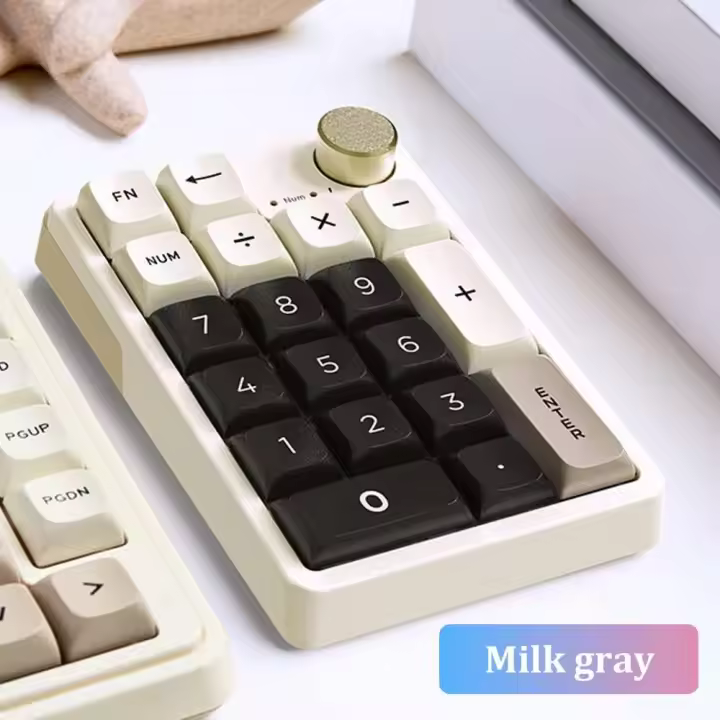 Teclado inalámbrico que programa el botón de perilla personalizado que juega el teclado numérico portátil Nical Hotswap - 1