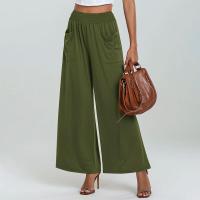 Pantalones de verano para mujer con cintura elástica, bolsillos, estilo chic y elegante - details 15