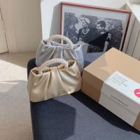 Bolso pequeño francés plisado, bolso pequeño de perlas de hadas de alta gama, bolso de mensajero tipo nube suave para niña - details 13