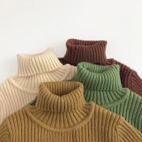 Suéteres para niños, jerseys de cuello alto para niños, prendas de punto Vintage para niñas, suéter con Base cálida - details 2