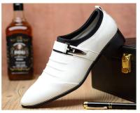 Nuevo vestido británico de cuero dividido con punta para hombre, para bodas de negocios, zapatos formales Oxford para hombre 38-48 - details 4