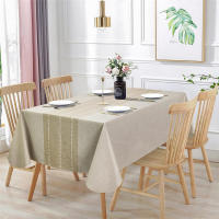 Mantel gris elegante y sencillo a cuadros verdes y blancos, mesa diaria para reunión familiar, decoración impermeable - details 1