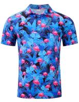Polo de manga corta para hombre con estampado 3D de Hawaii, camiseta holgada de gran tamaño, top callejero genial, traje de verano - details 6