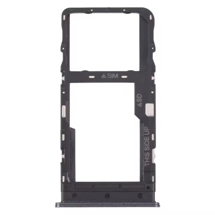 Bandeja de tarjeta SIM original + bandeja de tarjeta Micro SD para TCL 10L/10 Lite T770H T770B (negro) - 1