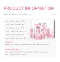 LAIKOU Sakura-Juego de brillo para el cuidado de la piel, protector solar blanqueador hidratante, 6 uds. - details 1