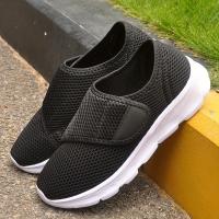 Zapatillas ortopédicas unisex informales para pies anchos y hinchados, adecuadas tanto para hombres como para mujeres, con suelas suaves ajustables para diabéticos. - details 7
