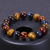 Pulsera de ojo de tigre de color natural para hombres y mujeres, amuleto de buena suerte hecho a mano, joyería Feng Shui - details 3