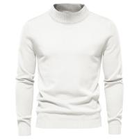 Suéter grueso de invierno de cuello alto para hombre, suéter informal de cuello alto de color sólido, cálido y ajustado, jersey de cuello alto para hombre - details 17