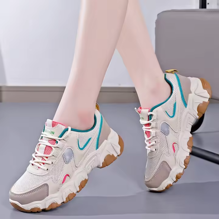 Deportes de malla vulcanizada transpirable sual de moda es para mujeres - 1