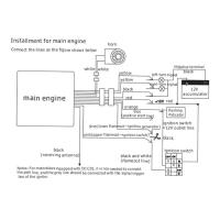 Un conjunto de sistemas antirrobo de 2 vías, alarma de advertencia con control remoto, robo de motocicleta para protección - details 1