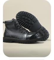 Botas medianas informales de cuero Zapatos de cuero con cabeza de concha británica Botas de herramientas - details 8