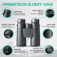 10x42 Profesionales, Ligero, Compacto y Resistente al Agua, con Prisma Diagonal Bak 4 y FMC. Ideal para Adultos y niños, para observación de Aves, excursión, astronomía - details 4