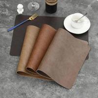 Mantel individual impermeable, resistente al desgaste, a prueba de aceite, mantel rectangular de PU con aislamiento térmico, mantel de villa, resistente al desgaste, a prueba de aceite - details 0