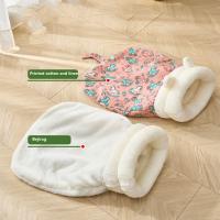 Saco de dormir grueso y cálido para gatos, con orejas, túnel suave, nido para gatos, forro polar de cordero, cómodo cojín para gatos y cachorros - details 5