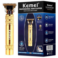 Kemei-cortadora de pelo profesional T9 para hombre, cortadora de pelo eléctrica con borde de Metal recargable, con acabado de barba y delineado, encendedor - details 6