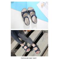 Nuevas Sandalias de Cuero para Mujer Verano 2025 Moda de Piso Plano - details 1
