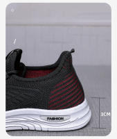 Zapatillas de moda para hombre Zapatillas elásticas ultraligeras y transpirables Suela blanda Zapatos casuales - details 6