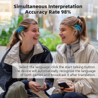 Auriculares V17 Translator, 150 idiomas, traductor de voz instantáneo inteligente, auriculares inalámbricos de viaje, compatibles con 4 modos de traducción en la aplicación - details 5