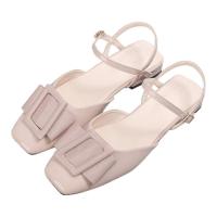 Sandalias de tacón grueso de las mujeres 2025 nuevo verano exterior desgaste de gama alta cabeza cuadrada antideslizante zapatos Mary Jane - details 0