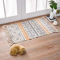 Alfombra de Algodón Lavable Estilo Boho con Borlas Ideal para Cocina, Sala de Estar, Dormitorio - details 2