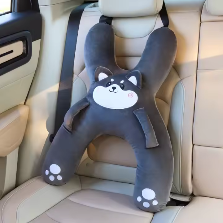 Almohada de cuello para coche para niños con cinturón de seguridad Ayuda para dormir - 1