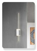 Lámpara de pared larga LED nórdica moderna y minimalista, Lámpara decorativa de pared de fondo de sofá de sala de estar, lámpara de mesita de noche de dormitorio - details 8