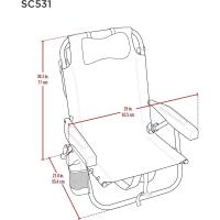 Mochila Silla de Playa 2 Pack Aluminio (Atardecer Tropical) - details 6