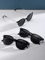 Conjunto de 3 Gafas para Mujer con Remaches, Estilos Redondos y Diferentes, Personalidad Vanguardista, Gafas Polivalentes de Calle - details 2