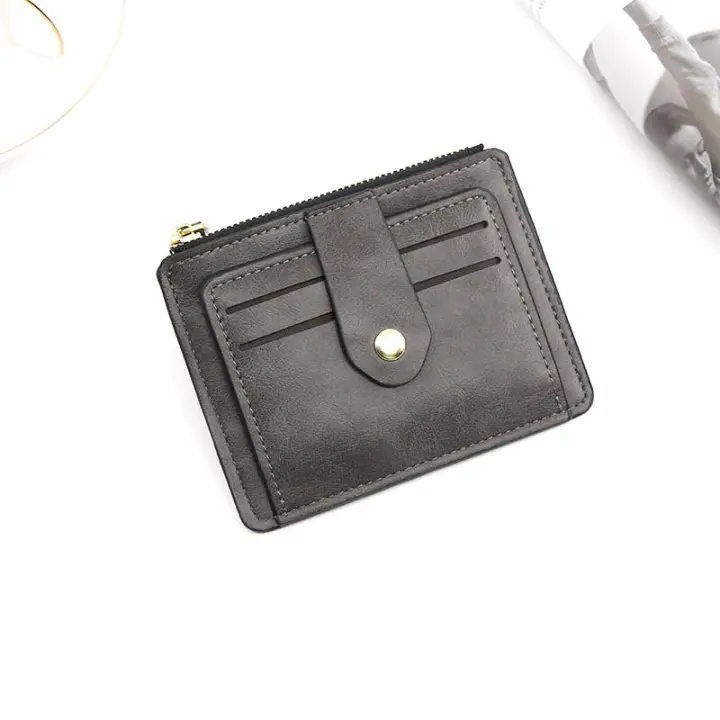 Cartera Organizadora Unisex con Cremallera - Porta Tarjetas, Monedero y Documentos Liso para Viajes Diarios - 1