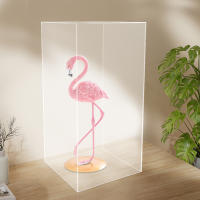 Vitrina de acrílico, expositor de acrílico,protección contra el polvo, cubos,caja de presentación para coleccionables, 12x12x24 pulgadas - details 0