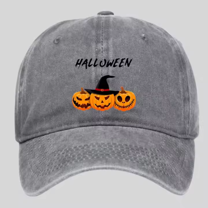 Sombrero divertido del sol de la calabaza de Halloween, Sombrero del sol de la calle de la protección solar - 1